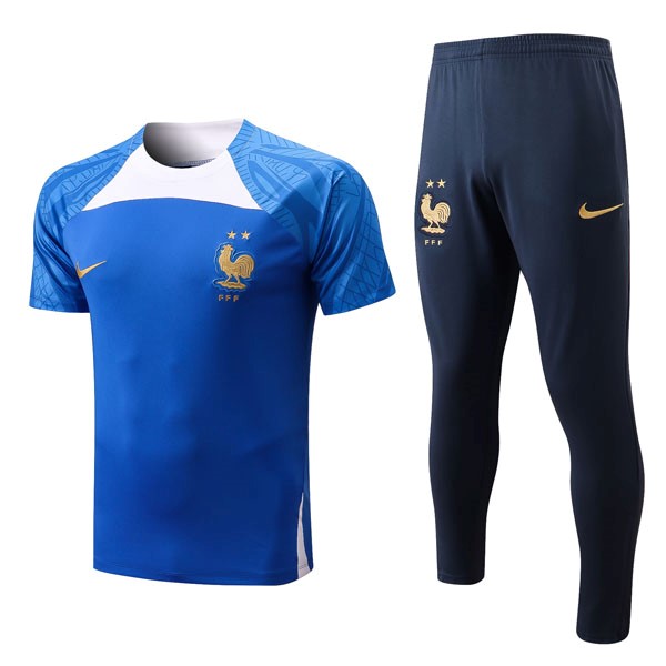 Trikot Frankreich Komplett-Set 2022-23 Blau